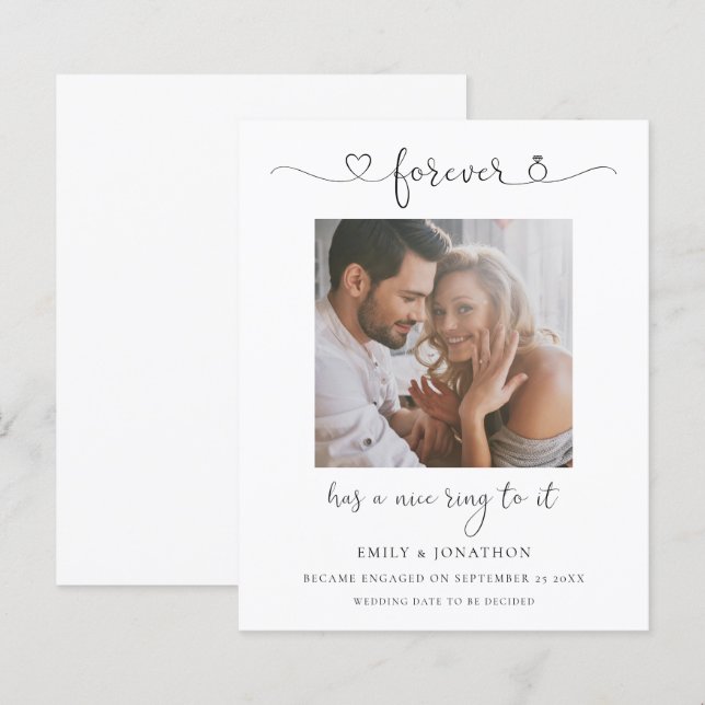 Haushalt für immer hat zu ihm Foto Verlobung (Vorne/Hinten)