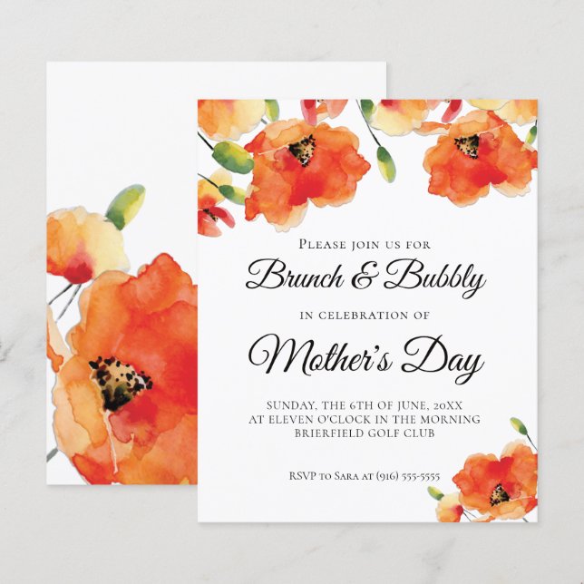 HAUSHALT Golden Poppy Mother Day Brunch (Vorne/Hinten)