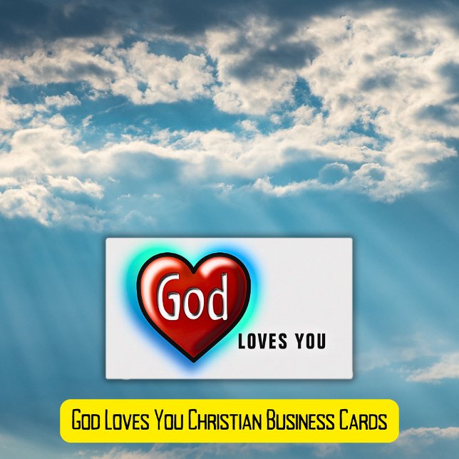 HAUSHALT Gott Lieben Sie Christlich Visitenkarte (Business Card Size Gospel Tract)