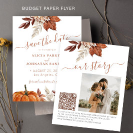Haushalt Herbst Hochzeit im Herbst Foto QR Save th Flyer