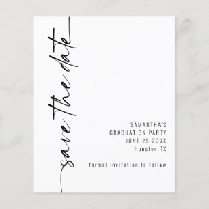 Haushalt Kalligrafischer Abschluss Save the Date