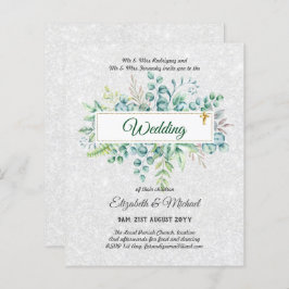 Haushalt KATHOLIC Christlich WEDDING Greenery bitt