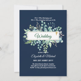 Haushalt KATHOLIC Christlich WEDDING Greenery bitt Einladung