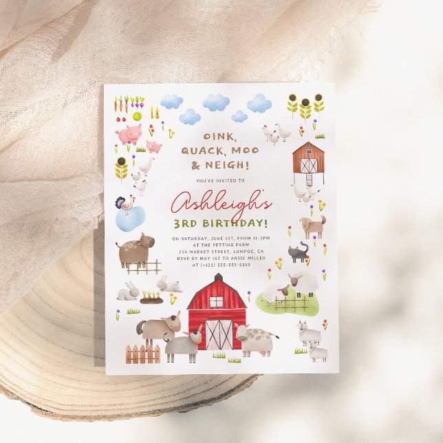 Haushalt Landtiere Barnyard Birthday Party (Von Creator hochgeladen)