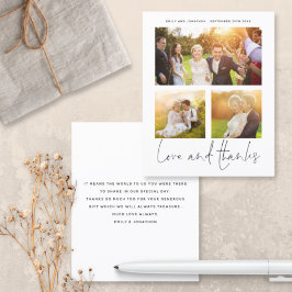 HAUSHALT Liebe Danke 3 Fotos Hochzeit Vielen Dank