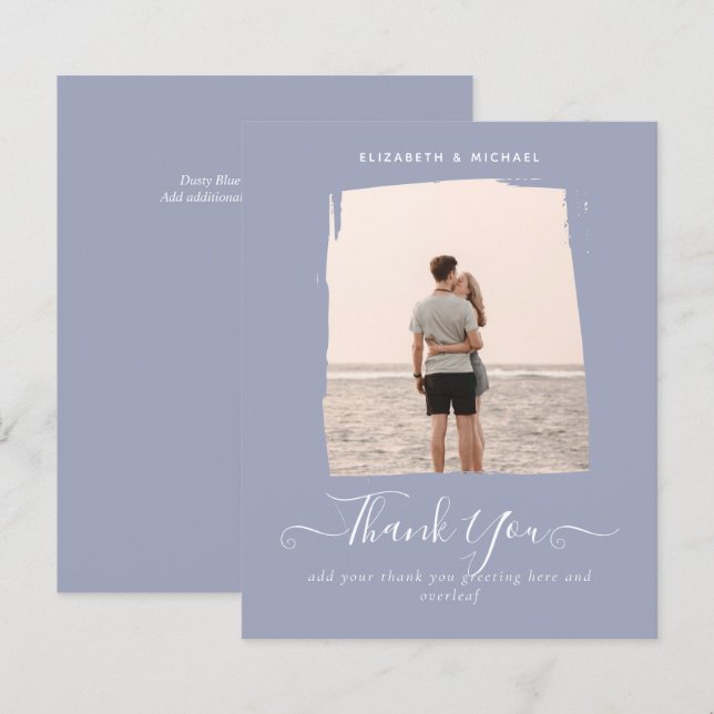 HAUSHALT Minimalistisches FOTO DANKEN DANK (Vorne/Hinten)