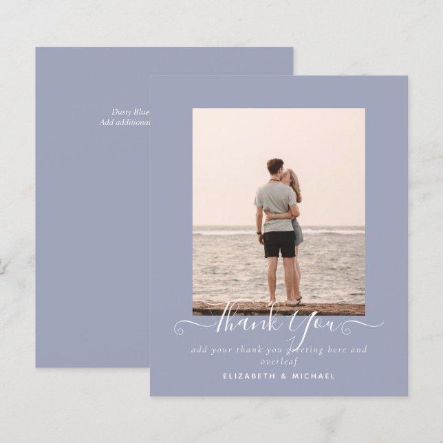 HAUSHALT Minimalistisches FOTO DANKEN DANK (Vorne/Hinten)