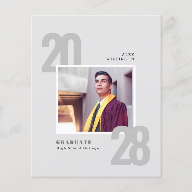 HAUSHALT Moderne Minimalistische 5 Foto Grad Ankün Flyer (Vorne)