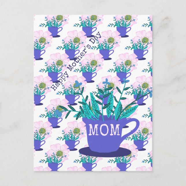 Haushalt Muttertag Postkarte (Vorderseite)