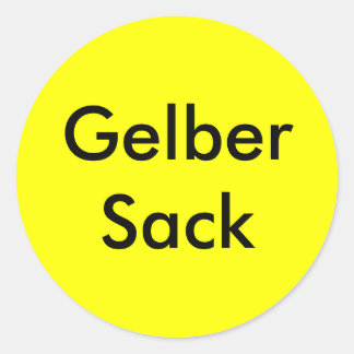 Haushalt Ordnung Gelber Sack Aufkleber