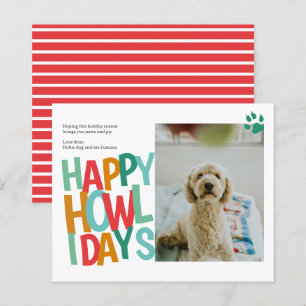 HAUSHALT Personalisiert Happy Howlidays Weihnachte
