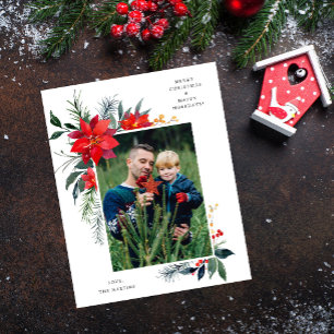Haushalt Poinsettia Rahmen V Foto Urlaub Flyer