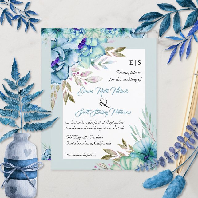 HAUSHALT QR-Code Blumen Hochzeit Einladung (Von Creator hochgeladen)