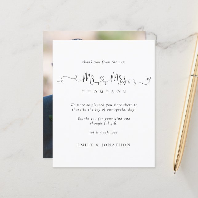 Haushalt Rings Script Foto WeddingDank (Vorderseite/Rückseite Beispiel)