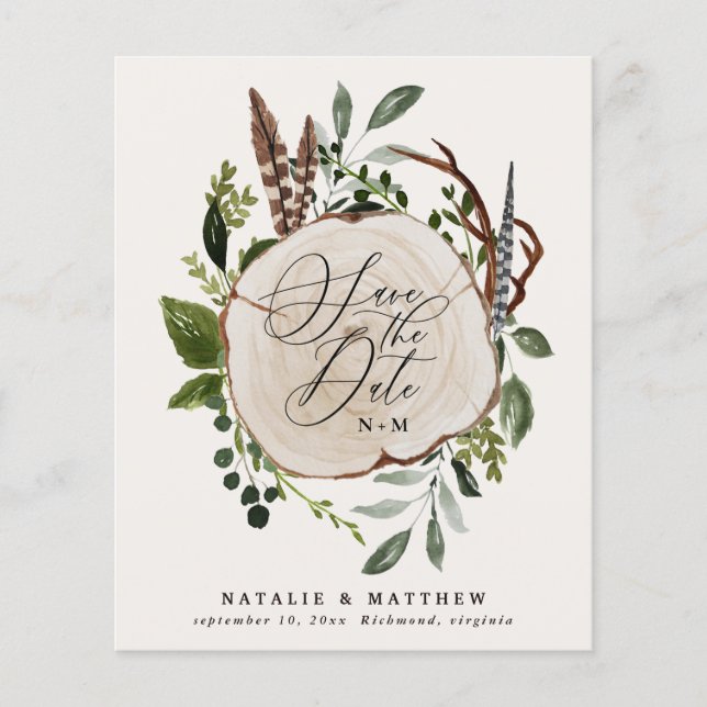 Haushalt Rustikale Hochzeit im Herbst von Bauernhö Flyer (Vorne)