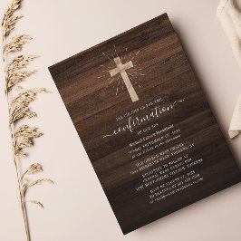 Haushalt Rustikale Holzkreuz Bestätigung Einladung