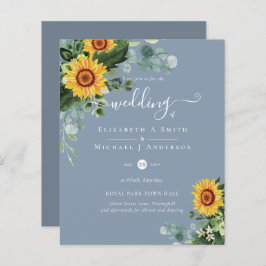 HAUSHALT Rustikale Sonnenblumen Eukalyptus-Blätter