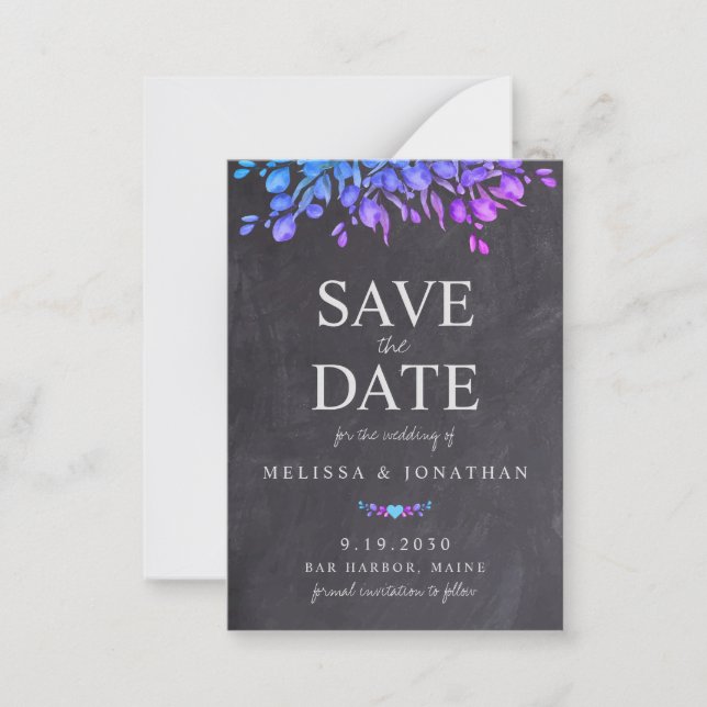 Haushalt Rustikale Zwischenablage Save the Date Mitteilungskarte (Vorderseite)