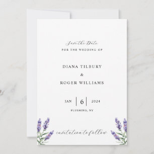 Haushalt Rustikaler Lavendel Save The Date