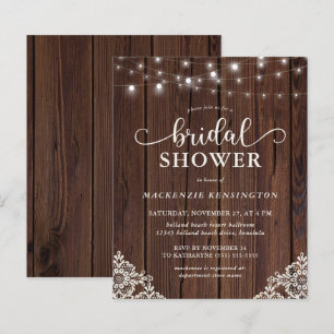 HAUSHALT Rustikales Brautparty der Holzspitze