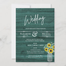 HAUSHALT Rustikales Hochzeitengrün-Gelb-Sonnenblum