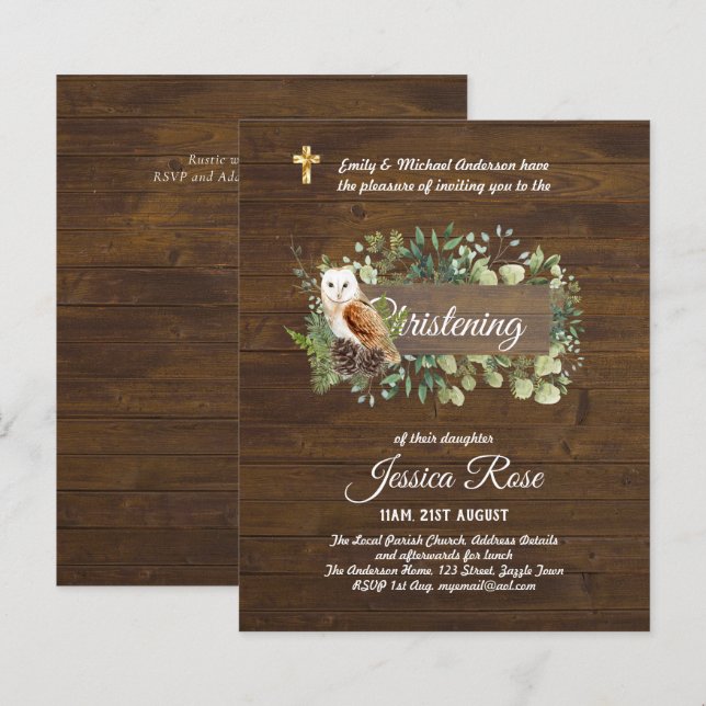 HAUSHALT Rustikales Waldweiden Christening lädt zu (Vorne/Hinten)