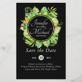 HAUSHALT Tropischer Leaf Hawaiian Luau Hochzeit