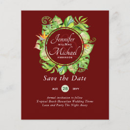 HAUSHALT Tropischer Leaf Hawaiian Luau Hochzeit