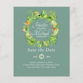 HAUSHALT Tropischer Leaf Hawaiian Luau Hochzeit