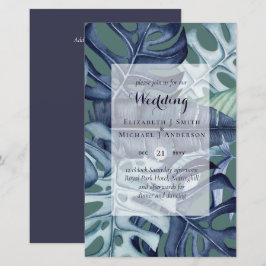 HAUSHALT Tropisches Leaf Blue Aquamarine Hochzeit 