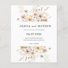 HAUSHALT Whimsical Rustic Meadow Wildblume Hochzei