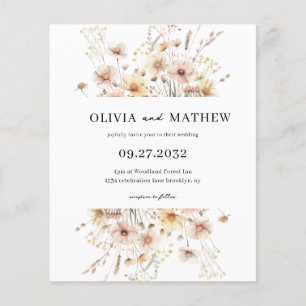 HAUSHALT Whimsical Rustic Meadow Wildblume Hochzei