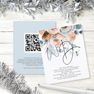 HAUSHALT Winter Florals wir QR-Code Hochzeit einla