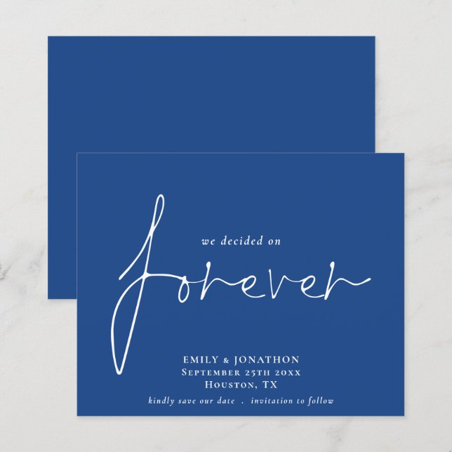 Haushalt Wir entschieden uns für Forever Blue Save (Vorne/Hinten)