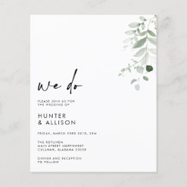 HAUSHALT Wir machen Hochzeit Einladung Flyer
