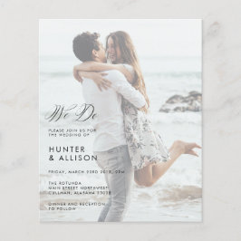HAUSHALT Wir machen Hochzeit Foto Einladung Flyer