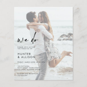 HAUSHALT Wir machen Hochzeit Foto Einladung Flyer