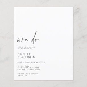 HAUSHALT Wir machen Hochzeitseinladung