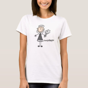 Haushälterin-Strichmännchen T-Shirt