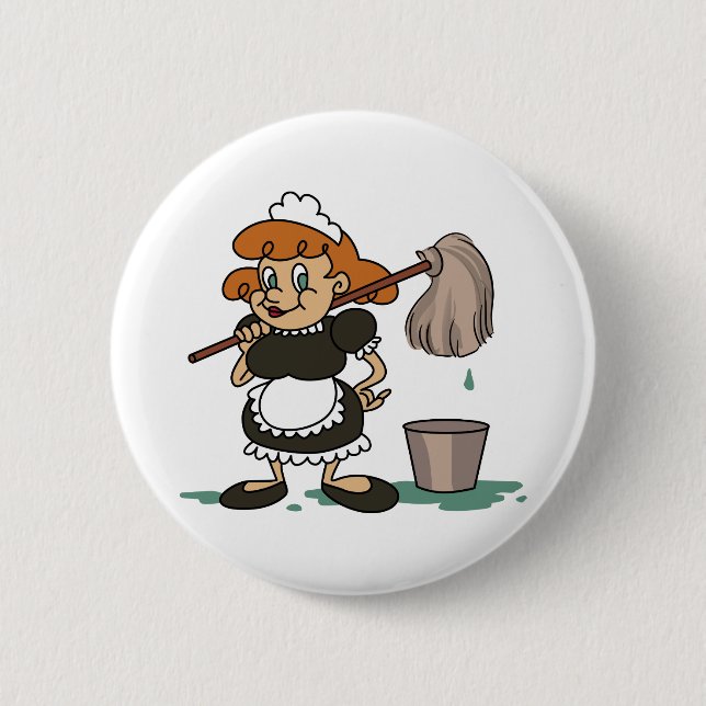 Haushalts-Maid Button (Vorderseite)