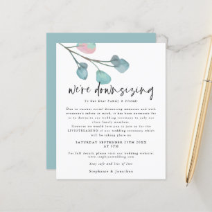 Haushaltsabsenkung des Skripts Eukalyptus Wedding