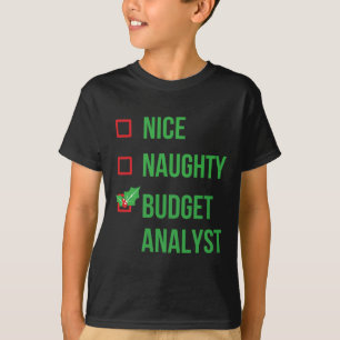 Haushaltsanalyst Funny Pajama Weihnachtsgeschenk T-Shirt