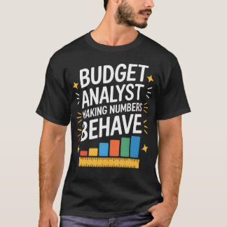 Haushaltsanalytiker, der Zahlen bändigen, Buchhalt T-Shirt