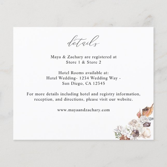 Haushaltsaugen und weiße Blumendetails Flyer (Vorne)