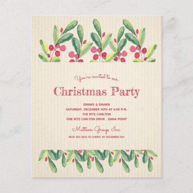 Haushaltsberries und Branchen Weihnachten laden ei Flyer (Vorne)