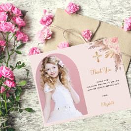 Haushaltsbestätigung Blush Pampas Foto Vielen Dank