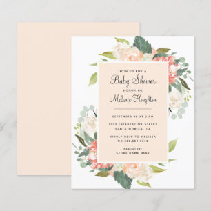 Haushaltsblush & Peach Wasserfarbe Blumenkissen Ba