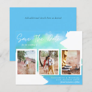 HAUSHALTSDATUM Verlobung Foto Sky Blue RETT