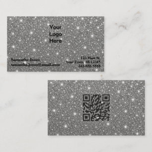 Haushaltsdiamant Funkelnd QR-Code Visitenkarte