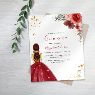 HAUSHALTSDRUCK Party Einladung Quinceanera